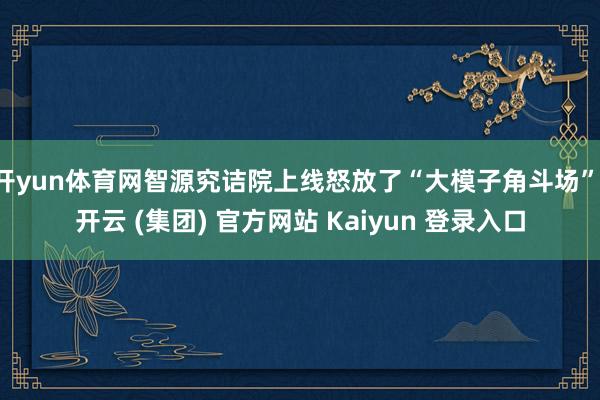 开yun体育网智源究诘院上线怒放了“大模子角斗场”-开云 (集团) 官方网站 Kaiyun 登录入口