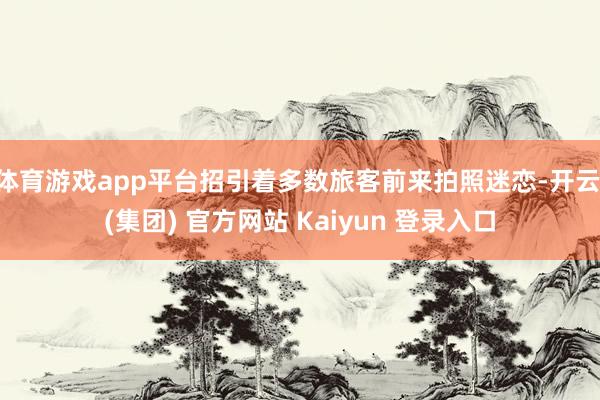体育游戏app平台招引着多数旅客前来拍照迷恋-开云 (集团) 官方网站 Kaiyun 登录入口