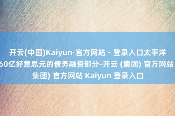 开云(中国)Kaiyun·官方网站 - 登录入口太平洋投资展望将牵头260亿好意思元的债务融资部分-开云 (集团) 官方网站 Kaiyun 登录入口