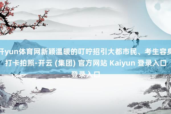 开yun体育网新颖温暖的叮咛招引大都市民、考生容身打卡拍照-开云 (集团) 官方网站 Kaiyun 登录入口