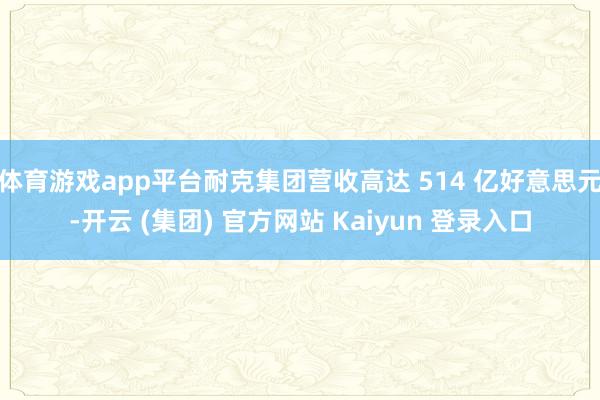 体育游戏app平台耐克集团营收高达 514 亿好意思元-开云 (集团) 官方网站 Kaiyun 登录入口